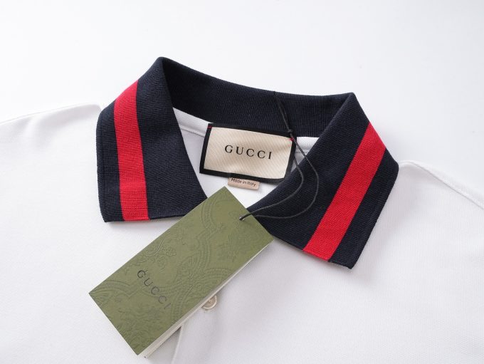 Gucci. Classic double-G embroidered short-sleeved Polo shirt
