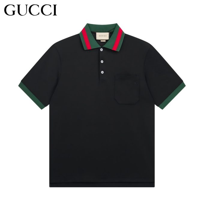Gucci. Classic double-G embroidered short-sleeved Polo shirt