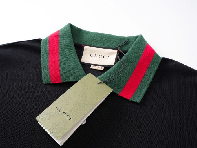 Gucci. Classic double-G embroidered short-sleeved Polo shirt