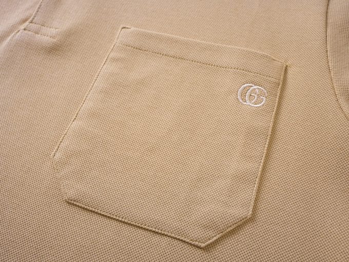 Gucci. Classic double-G embroidered short-sleeved Polo shirt