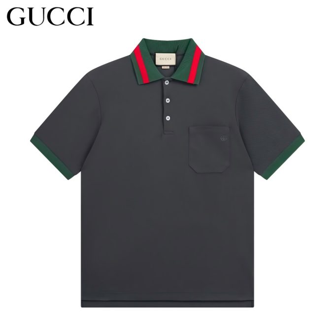 Gucci. Classic double-G embroidered short-sleeved Polo shirt