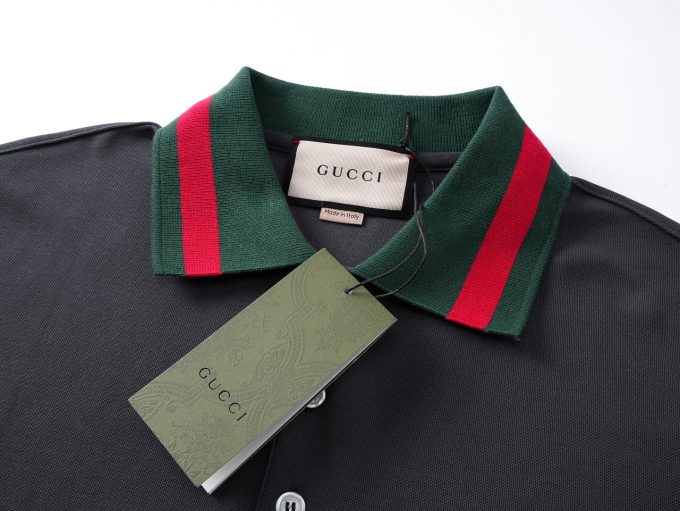 Gucci. Classic double-G embroidered short-sleeved Polo shirt