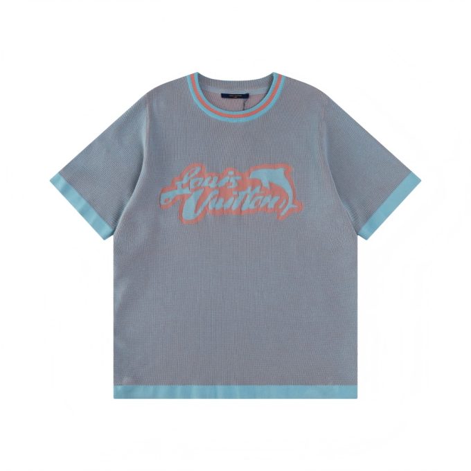 LV 25Ss new dolphin wool short-sleeved T-shirt