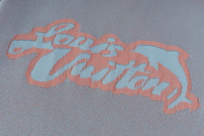 LV 25Ss new dolphin wool short-sleeved T-shirt
