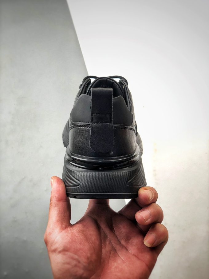 Prada thick-soled logo lace-up sporty casual men's shoes