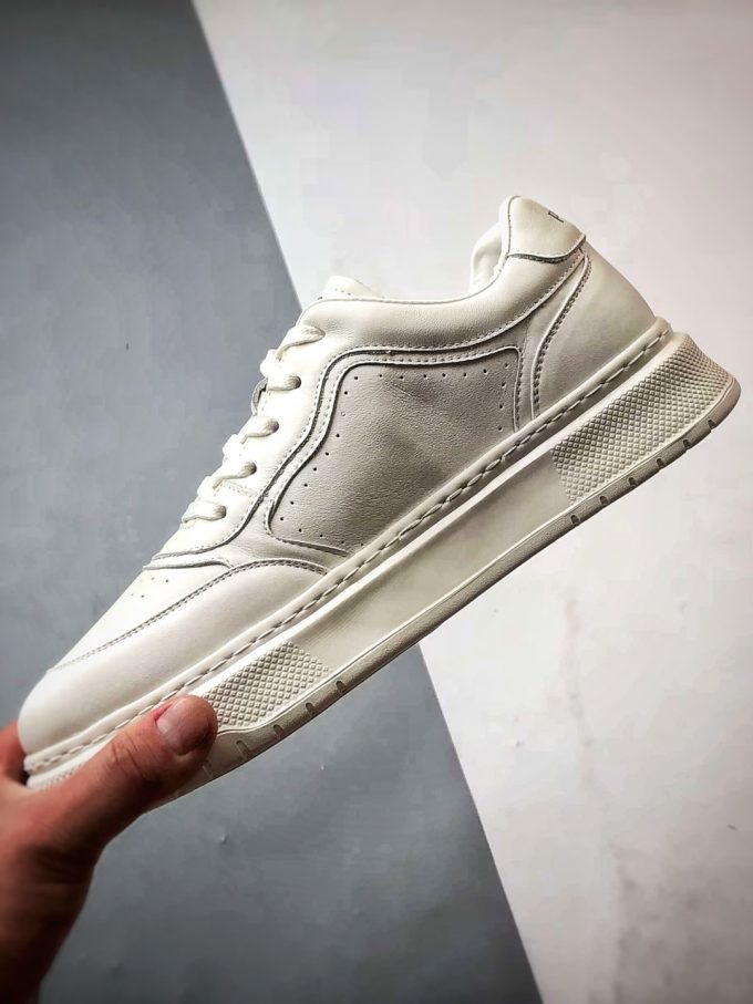 Prada thick-soled logo lace-up sporty casual men's shoes