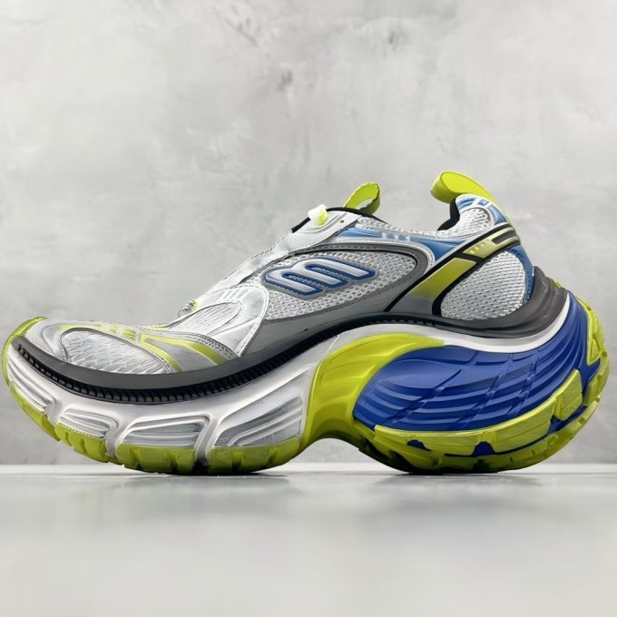 Balenciaga 10XL White Blue Fluorescent Green