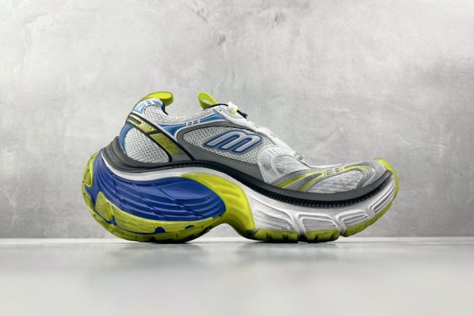 Balenciaga 10XL White Blue Fluorescent Green