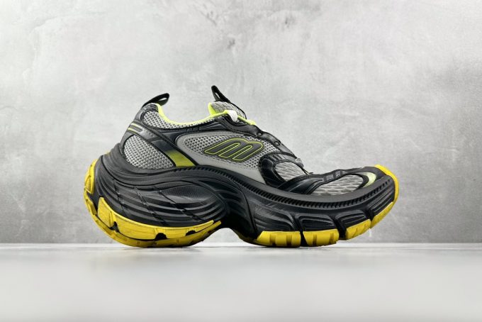 Balenciaga 10XL Black, Gray and Yellow