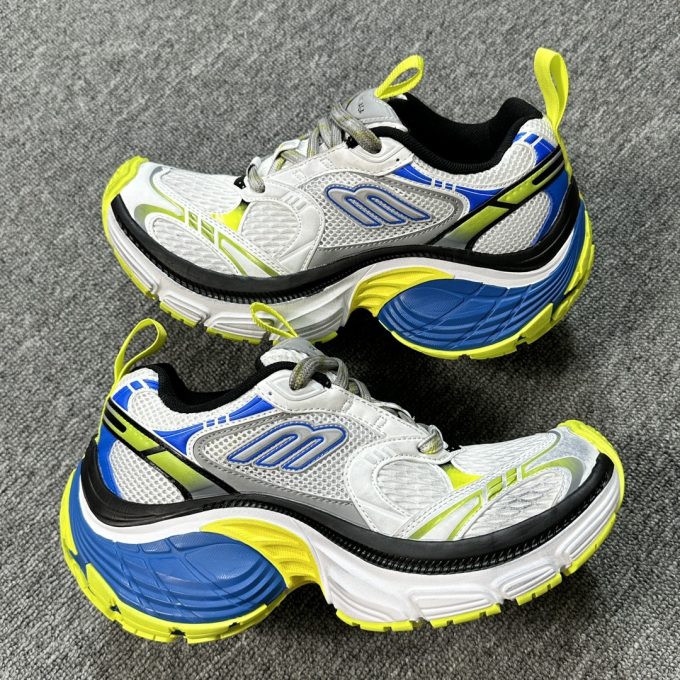 Balenciaga 10XL in yellow, blue and grey