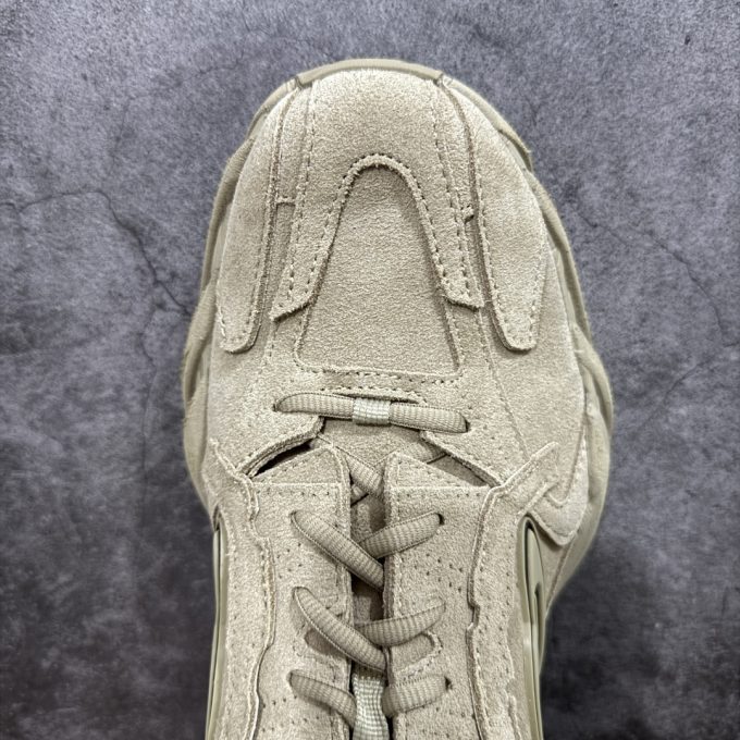 Balenciaga 16th generation MONDAY cardigan in khaki-colored suede