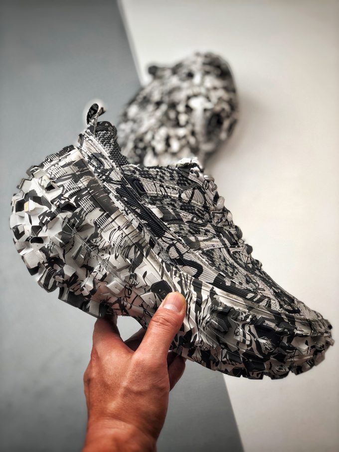 Balenciaga rubber shoes "Black and White Graffiti"