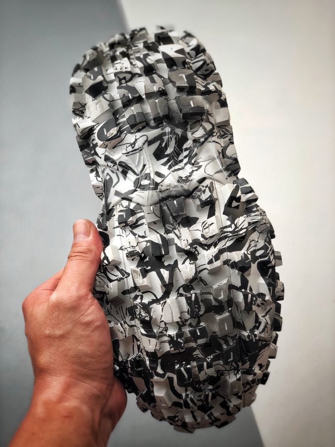 Balenciaga rubber shoes "Black and White Graffiti"