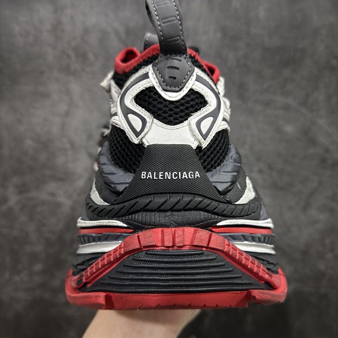 Balenciaga Platform 17 - Black, White, Red, Gray, Gray Red
