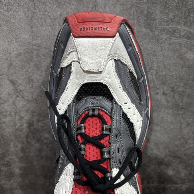 Balenciaga Platform 17 - Black, White, Red, Gray, Gray Red