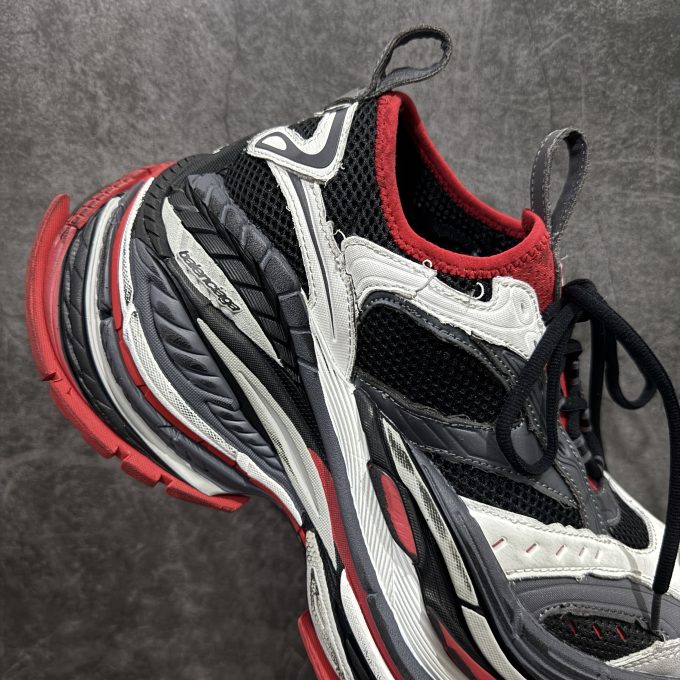 Balenciaga Platform 17 - Black, White, Red, Gray, Gray Red
