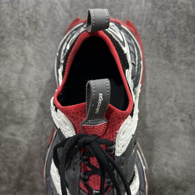 Balenciaga Platform 17 - Black, White, Red, Gray, Gray Red